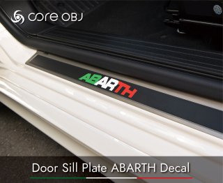 core OBJ<br>Door Sill Plate ABARTH Decal