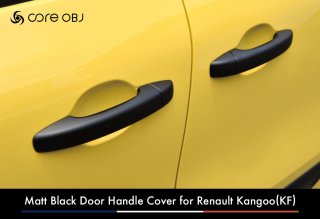 core OBJ<br>Matt Black Door Handle Cover<br>for Renault Kangoo(KF)