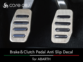 core OBJ<br>BrakeClutch Pedal Anti Slip Decal for ABARTH MT