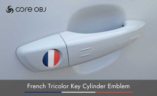 <img class='new_mark_img1' src='https://img.shop-pro.jp/img/new/icons15.gif' style='border:none;display:inline;margin:0px;padding:0px;width:auto;' />core OBJ<br>French Tricolor Key Cylinder Emblem