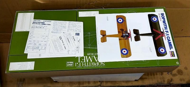 ハセガワ ソッピース F.1キャメル 新品キット 1/8スケール ハセガワ ソッピース F.1キャメル 新品キット 1/8スケール