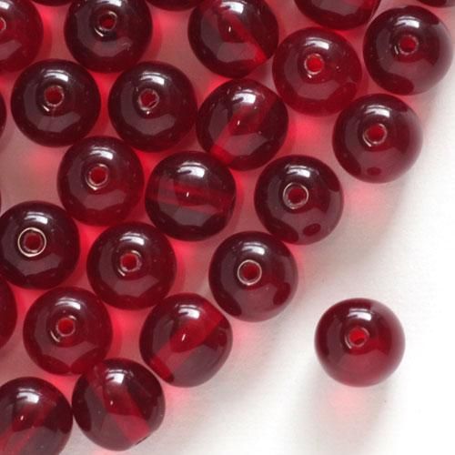 チェコビーズ ラウンド 6mm ガーネット 50個 チェコビーズ ドイツビーズ通販サイト Coeur De Bijoux