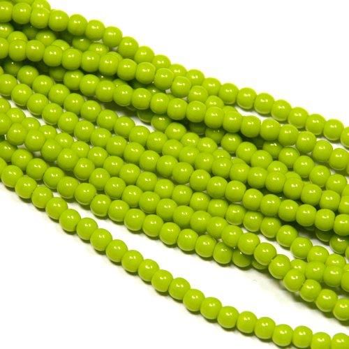 fromフランス ピスタチオ ラウンド 3mm 50個 - チェコビーズ・ドイツ