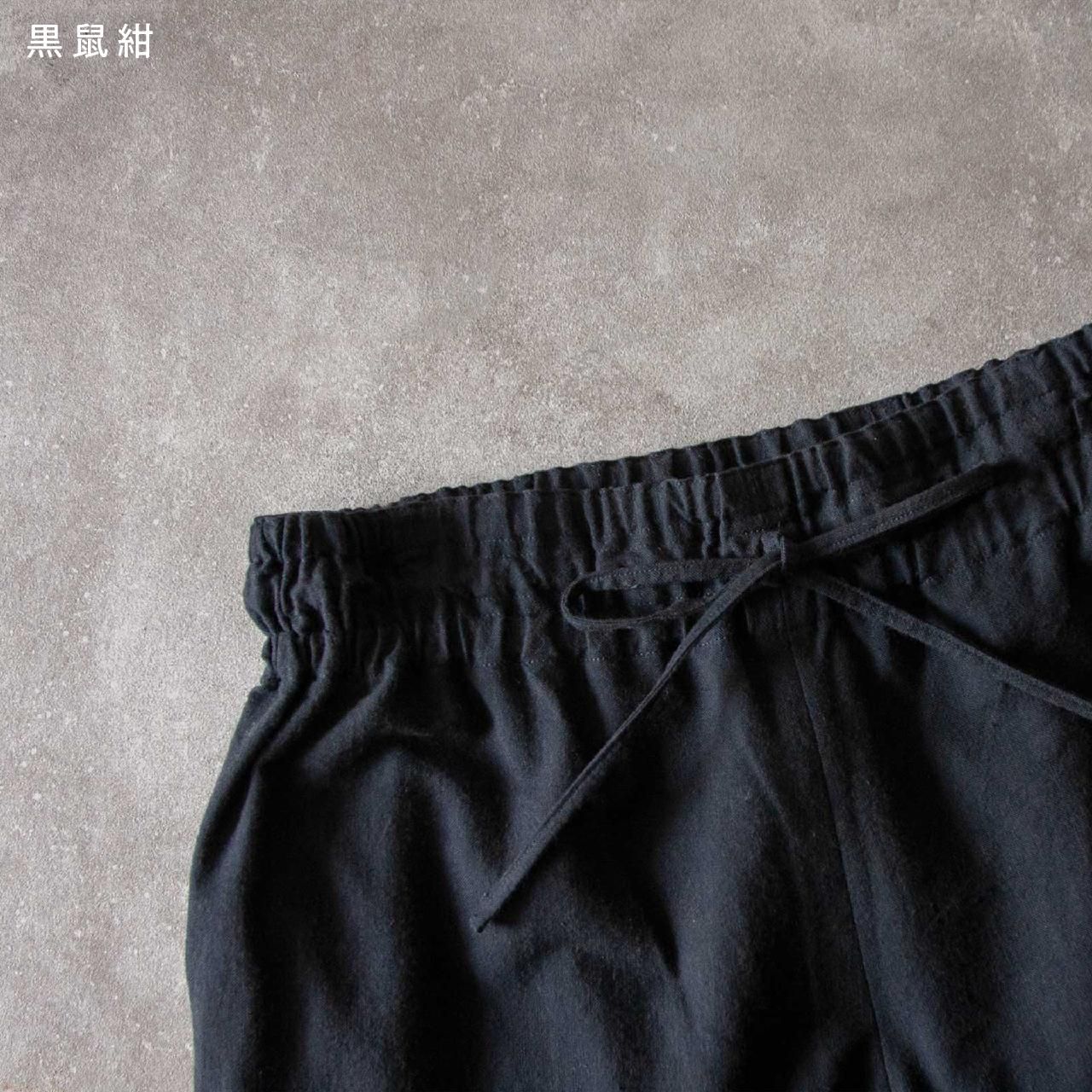 エフスタイル 亀田縞のワイドパンツ 薄地