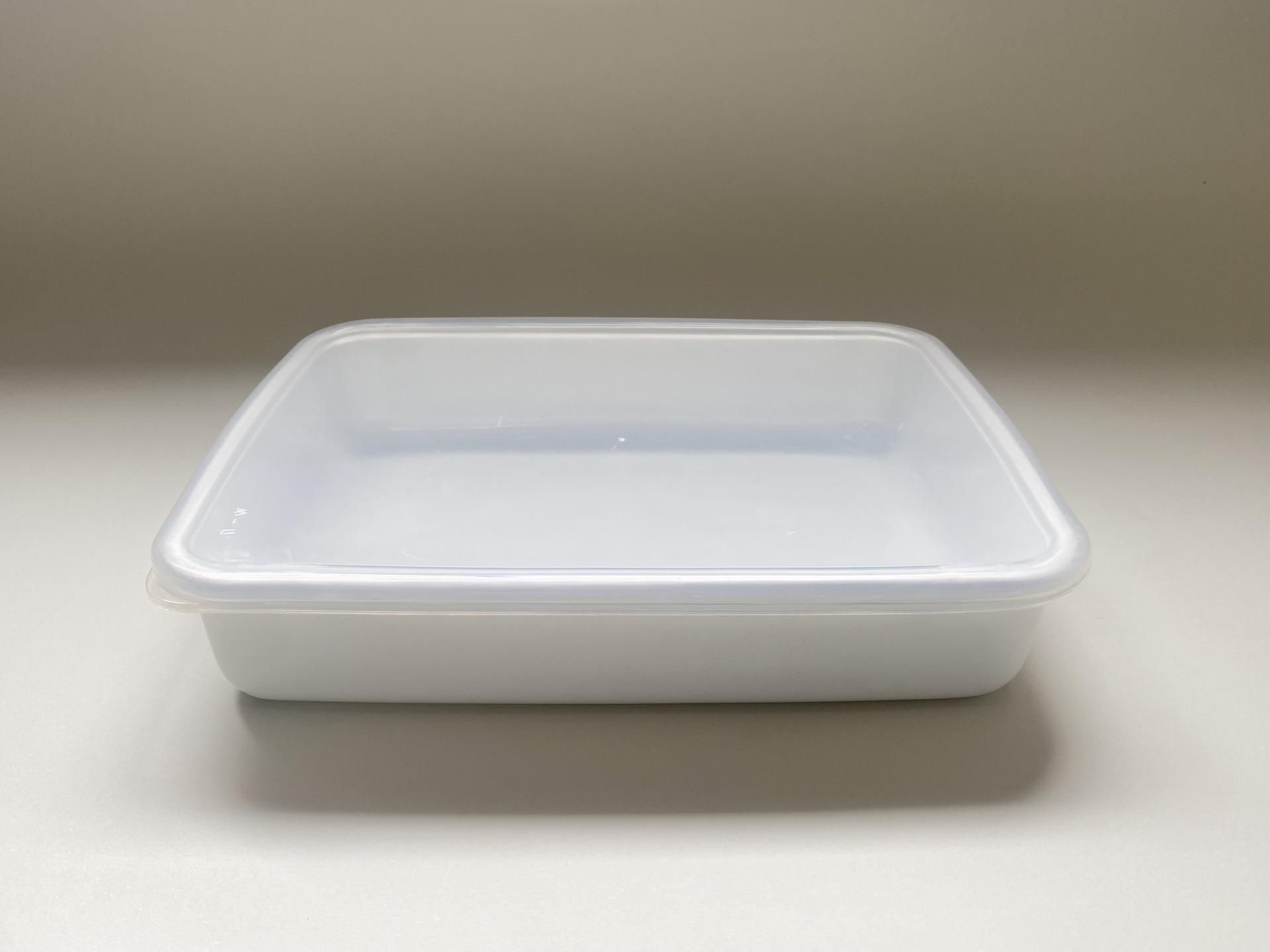 野田琺瑯 ／ White series 浅型レクタングル(長方形) - オンライン