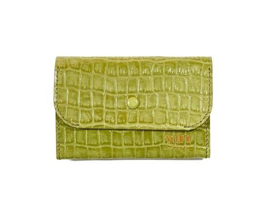 ATAO ❤️ワルツ・クロコ❤️ オリーブ ✳️お箱無し YUFU Card Case クロコ型押し オリーブ - COELACANTH ONLINESHOP