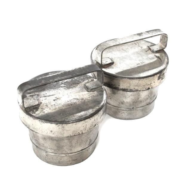 ヴィンテージ アイスクリーム 金型 小物入れ 蓋つき２個セット