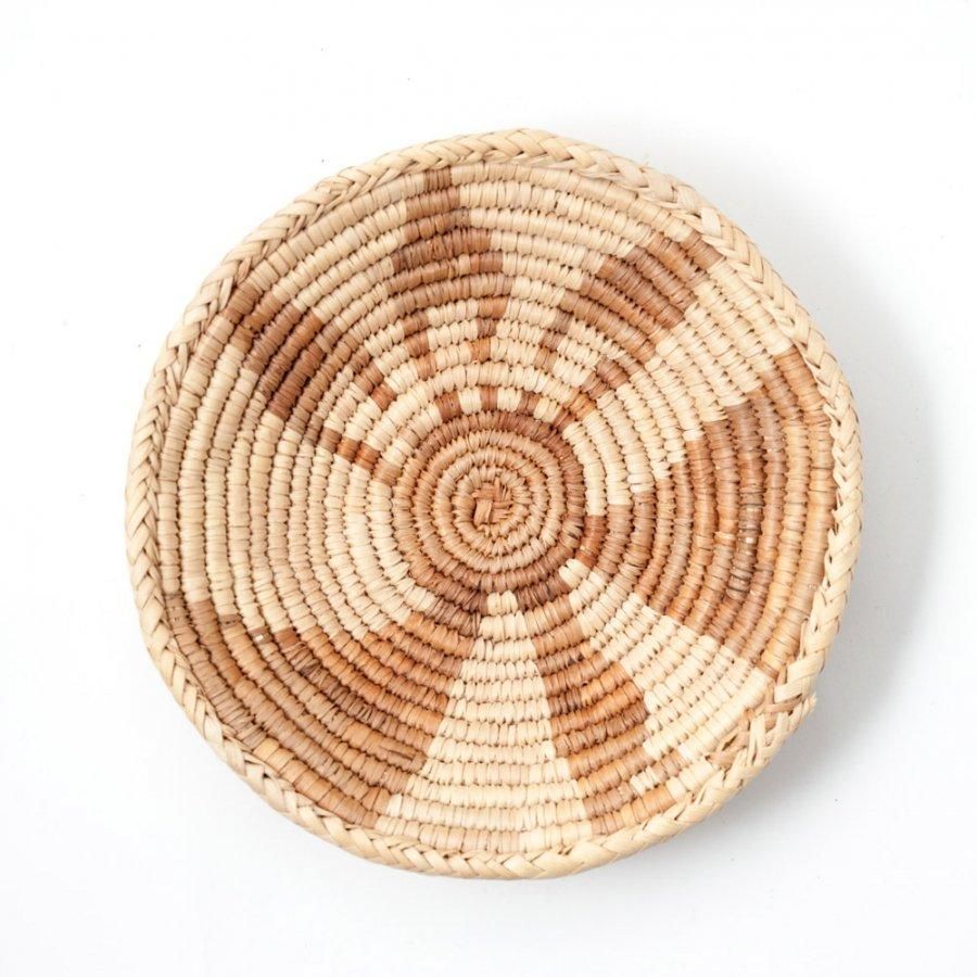 ナバホ族 インディアン バスケット 丸型 トレー 雑貨 インテリア