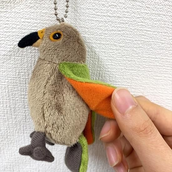 花鳥園オリジナルマスコットキーホルダーミヤマオウム - 掛川