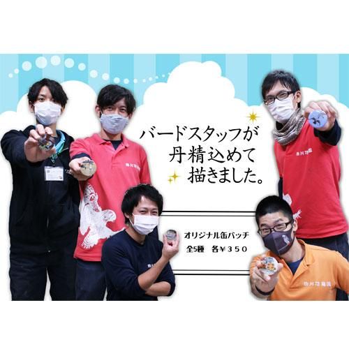 飼育担当バードスタッフデザイン缶バッチ 掛川花鳥園公式通販サイト Fbpshop 飼育担当バードスタッフデザイン缶バッチ 掛川花鳥園公式通販サイト Fbpshop