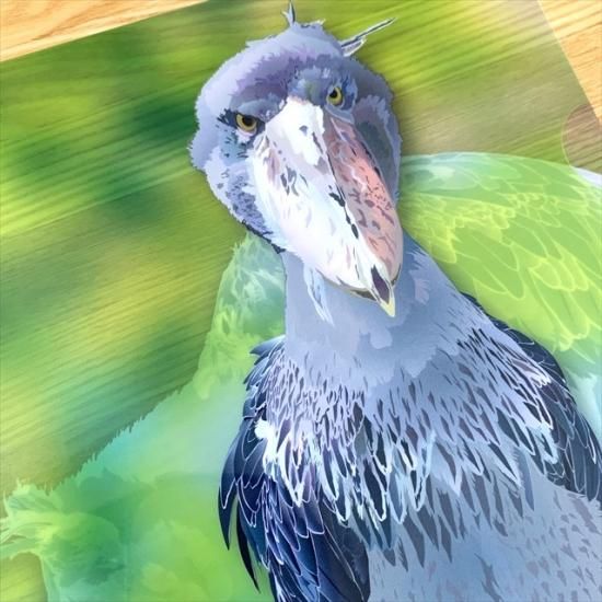 とりアート】A4クリアファイルハシビロコウ2 - 掛川花鳥園公式