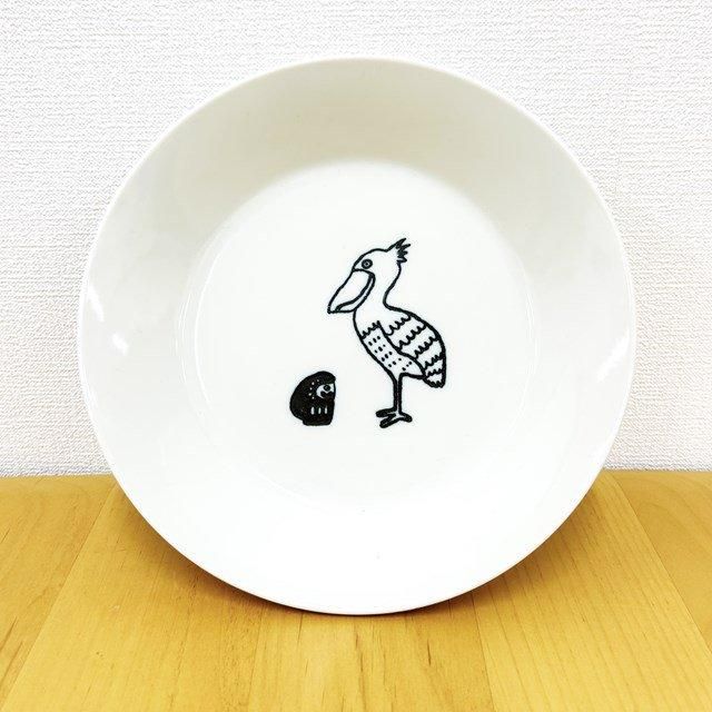 だるまとハシビロコウ深皿（大） - 掛川花鳥園公式通販サイト FBPshop