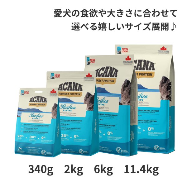 格安購入可能商品 アカナ　パシフィカ　ドッグレシピ　2kg 3袋セット ペットフード