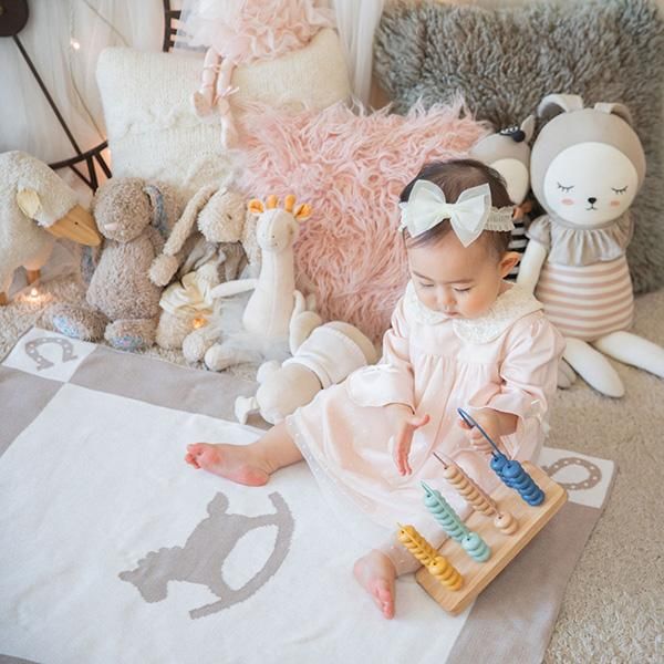 Instagram掲載】 名前入りオーガニックコットンブランケット｜ドゥココン