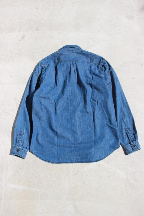 BLUE BLUE/スイッチショルダー デニムワークシャツ