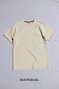 ハリウッドランチマーケット/Hエンブロイダリー ポケットショートスリーブTシャツ 4色