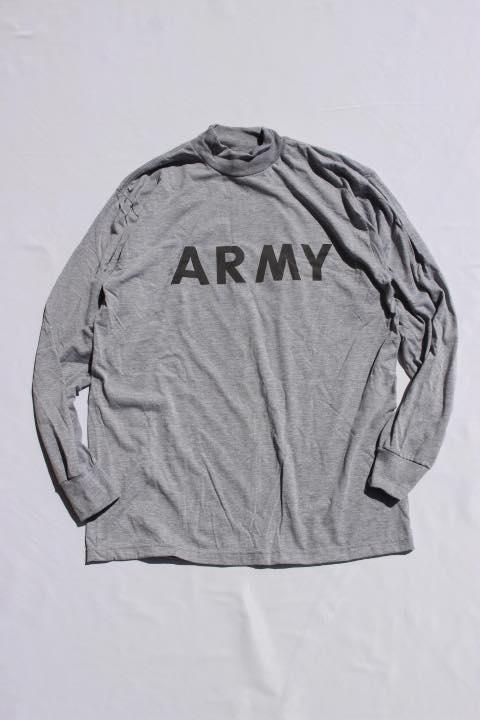 DEADSTOCK/US ARMY MOCKNECK LONG SLEEVE T-SHIRT MADE IN USA DEADSTOCK/US ARMY MOCKNECK LONG SLEEVE T-SHIRT MADE IN USA