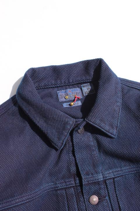 BLUE BLUE JAPAN/コツブサシコ テゾメ トラッカージャケット