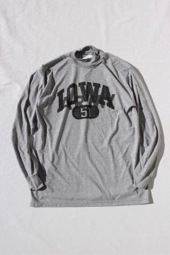 DEADSTOCK/US ARMY COLLEGE PT MOCKNECK LS TEE IOWA