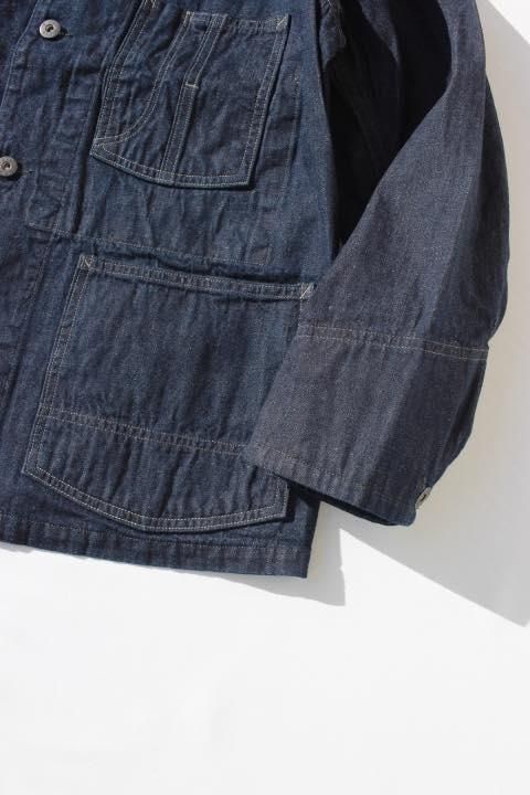 BLUE BLUE/セルビッチライトデニム ラグランスリーブカバーオール BLUE BLUE/セルビッチライトデニム ラグランスリーブカバーオール