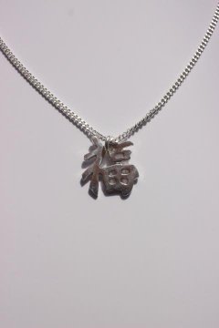 ROSETTAPRAYER/SOUVENIR NECKLACE KANJI-FUKU ʡ-SILVER