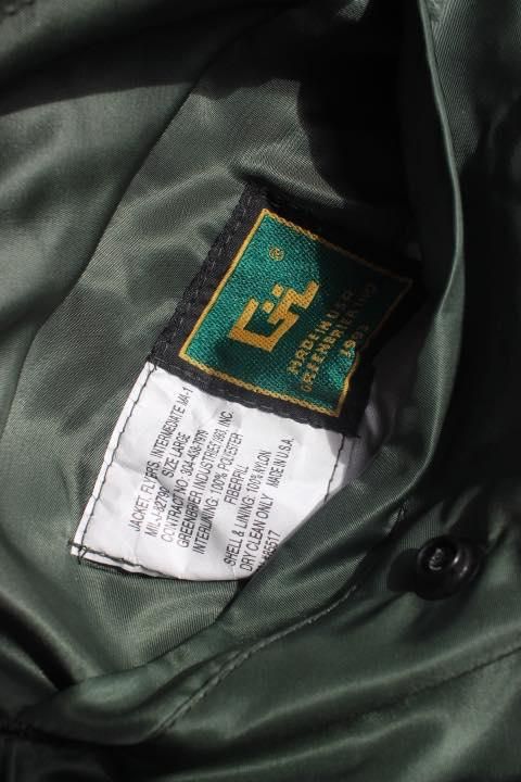 GREENBRIER INDUSTRIES/90's DEADSTOCK MA-1 FLIGHT JACKET MADE IN USA