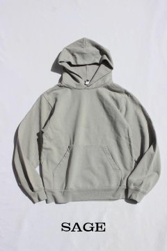 LOS ANGELS APPAREL/14oz Heavy Fleece Hooded Pullover Sweat Garment Dye