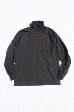 <img class='new_mark_img1' src='https://img.shop-pro.jp/img/new/icons14.gif' style='border:none;display:inline;margin:0px;padding:0px;width:auto;' />LIFEWEAR/USA MADE 5.5oz Turtle Neck Long Sleeve Pocket T-shirts BLK