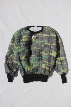 DEADSTOCK/60's CAMOUFLAGE QUILTING THERMAL TOPS MADE IN USA
