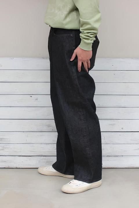 SANCA（サンカ） ブラック デニムテーパード 5Pパンツ