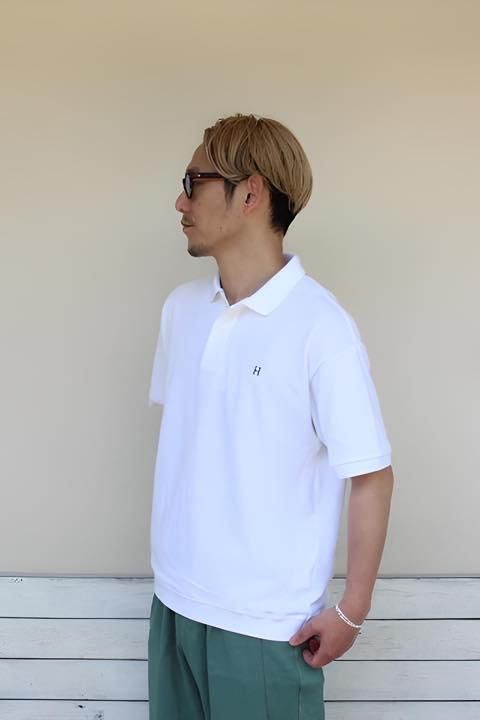 【完売品　未使用に近い】hummel ジェフ　復刻　ヘリテージ　ポロシャツ ハリウッドランチマーケット/Hエンブロイダリー カノコ ヘムリブ