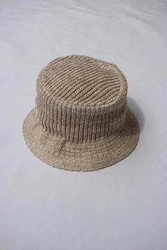 HIGHLAND2000/Linen Cotton Bucket Hat D.Natural
