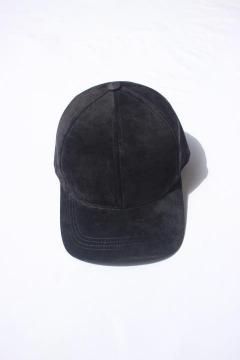Emstate by Winner Caps/SUEDE LEATHER BASEBALL CAP BLK
