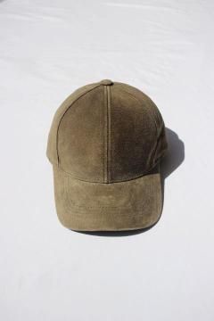 Emstate by Winner Caps/SUEDE LEATHER BASEBALL CAP OLIVE