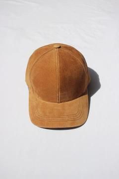 Emstate by Winner Caps/SUEDE LEATHER BASEBALL CAP LIGHT BRN