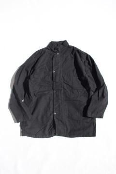 DEADSTOCK/50s US ARMY STAND COLLAR PAJAMA SHIRTS BLACK DYE