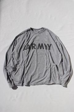 REMAKE/WIDE RESIZE US ARMY SIDE POCKET LONG SLEEVE TEE