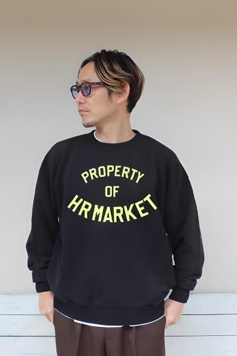 ハリウッドランチマーケット クルーネックスウェット グレー サイズ2 試着程度 ハリウッドランチマーケット クルーネックスウェット グレー
