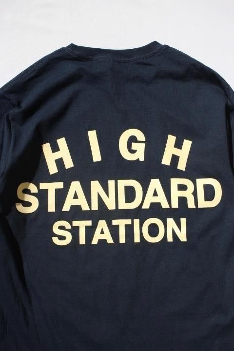 HIGH!STANDARD/13 STANDARD STATION ロングスリーブ Tシャツ NVY