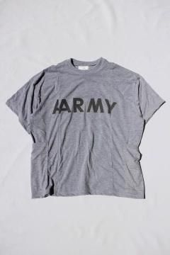 <img class='new_mark_img1' src='https://img.shop-pro.jp/img/new/icons14.gif' style='border:none;display:inline;margin:0px;padding:0px;width:auto;' />REMAKE/Wide Resize US ARMY Side Pocket Short Sleeve T