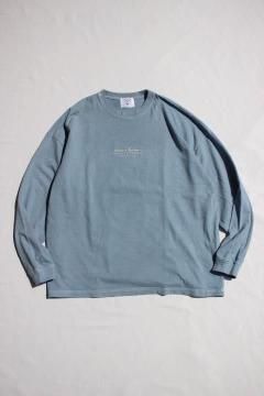 SALVAGE PUBLIC/Pigment L/S Tee(Hawaiian Quilting) BLUE