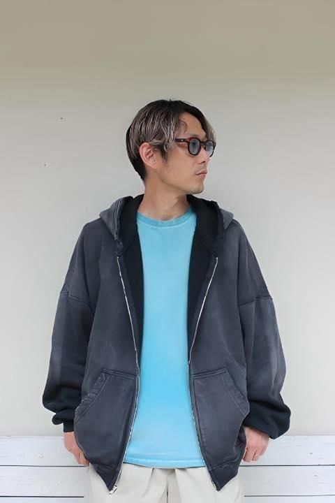 Monyページ mooji mooji/OVERSIZE ZIP UP HOODIE | ヴィンテージライクな一