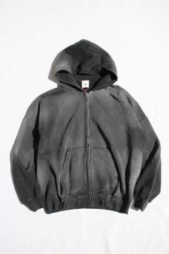 <img class='new_mark_img1' src='https://img.shop-pro.jp/img/new/icons14.gif' style='border:none;display:inline;margin:0px;padding:0px;width:auto;' />mooji mooji/OVERSIZE ZIP UP HOODIE AGED BLK