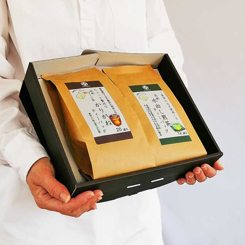 日本茶ティーバッグセット かりがねほうじ茶ティーバッグ・煎茶ティーバッグ 日本茶専門店 CHASEN