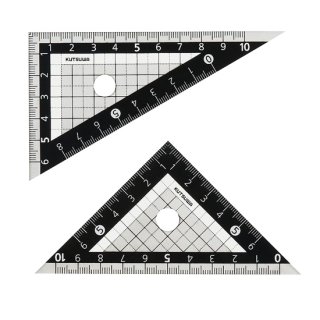 ブラック三角定規（10cm）