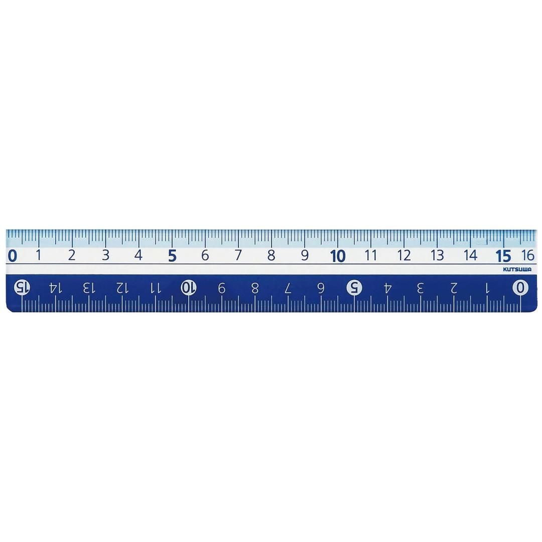 カラー定規 16cmKB027BK/KB027BL/KB027GR/KB027LB/KB027OR