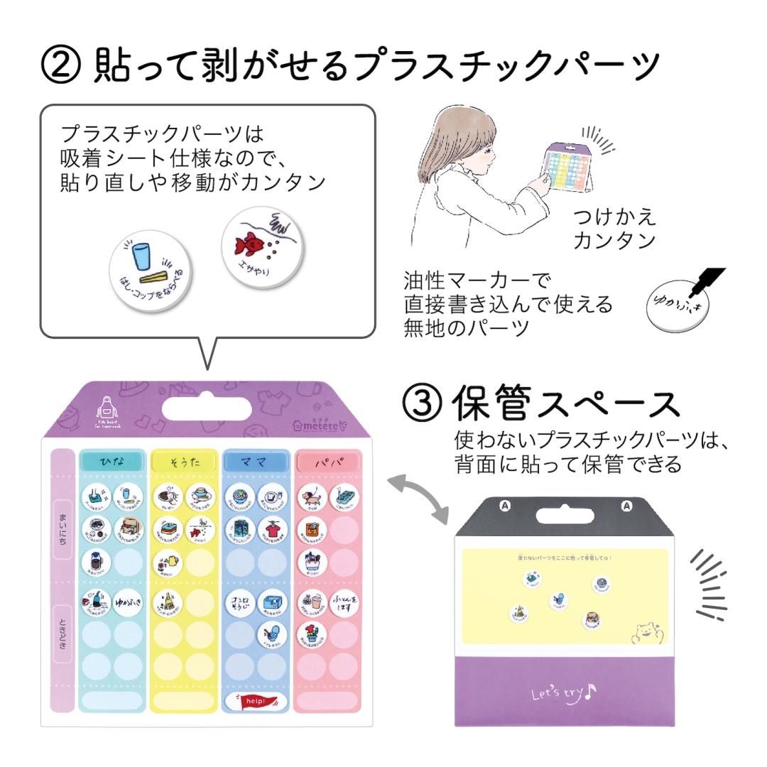 metete おうちのお手伝いボード ライトME218 | クツワ株式会社