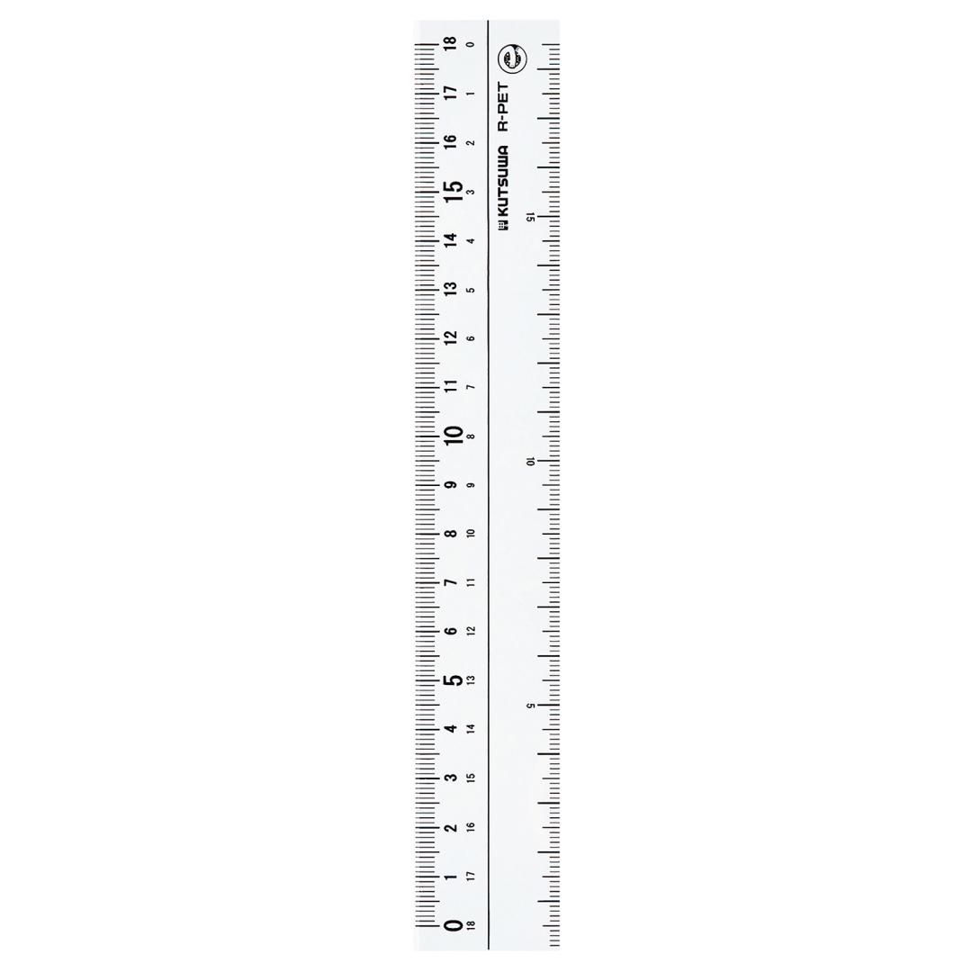 再生PET直線定規（18cm） - kutsuwa-online