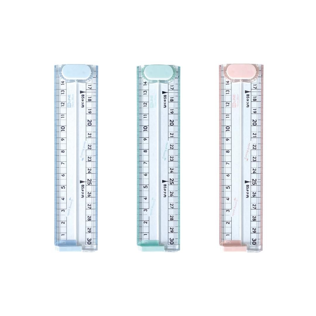 ノートぴったりに切れる定規XS06BL/XS06MT/XS06PK | クツワ株式会社