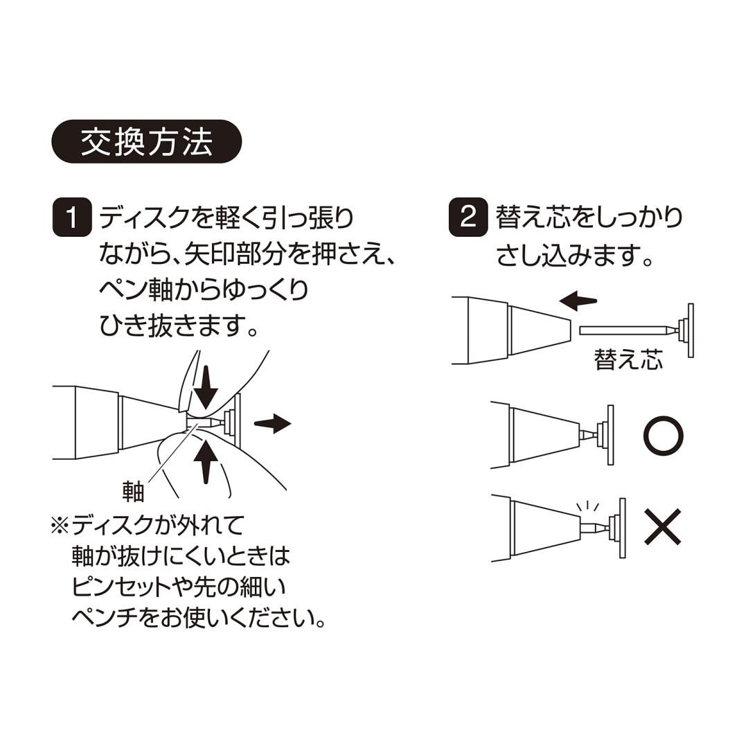 ノック式タッチペン替え芯MT022 | クツワ株式会社